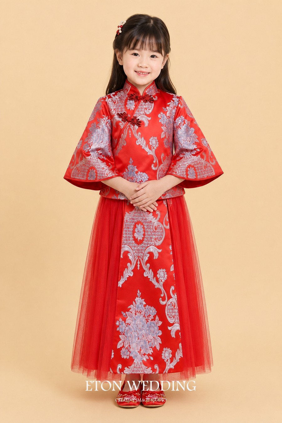 花童服,花童服推薦,花童服出租,女童中式禮服,女童秀禾服,花童服款式